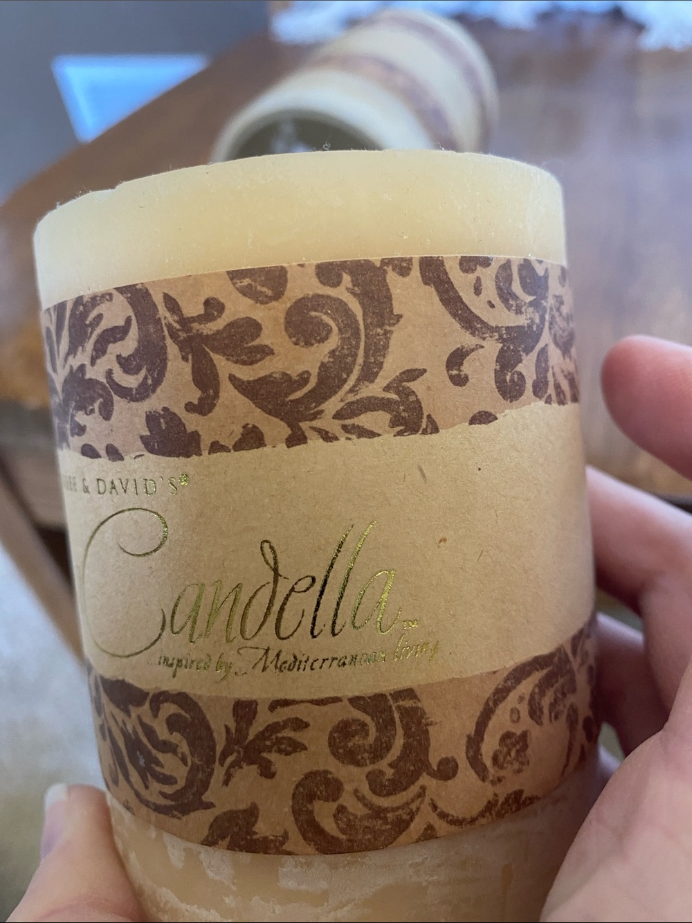 Bella Candella Ivory Pillar Candle - Set of 2 - Picture 5 of 5
